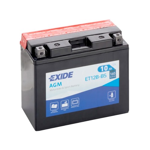 Batterie moto exide et12b - batterie,
